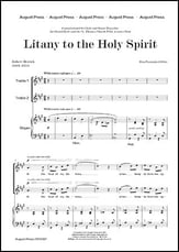 Litany to the Holy Spirit SA choral sheet music cover